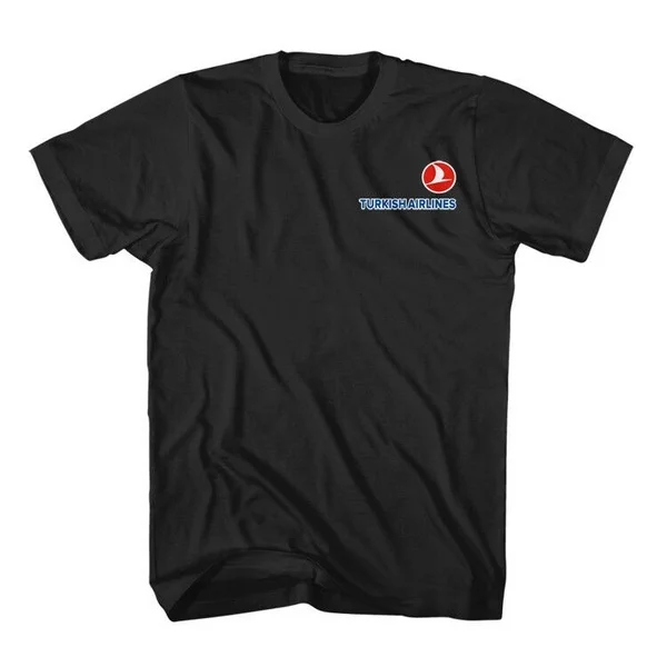 

Turkish Airlines Aviation Black T-Shirt size S-4XL