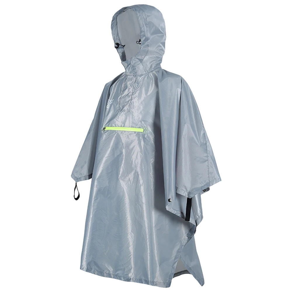 Rain Cape Men Women Raincoat Bicycle Raincoat Rain Coat Rainwear with Reflector Rainproof Poncho with Reflective Strip