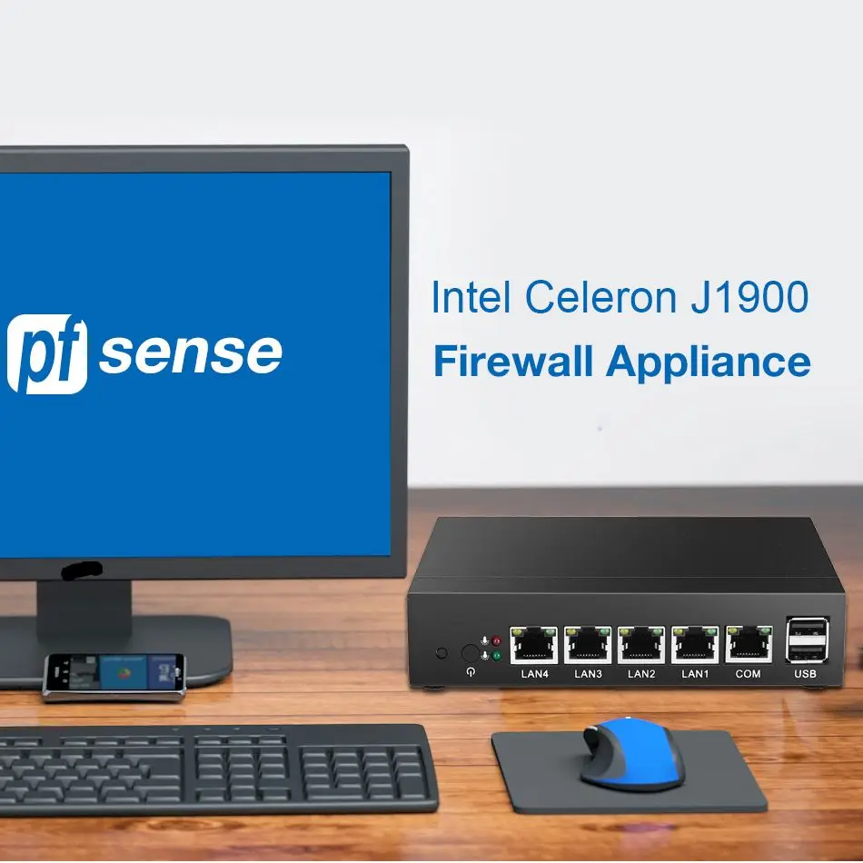 Intel Celeron Hardware 4 гигабитный Lan порт маршрутизатор ядро четырехъядерный процессор