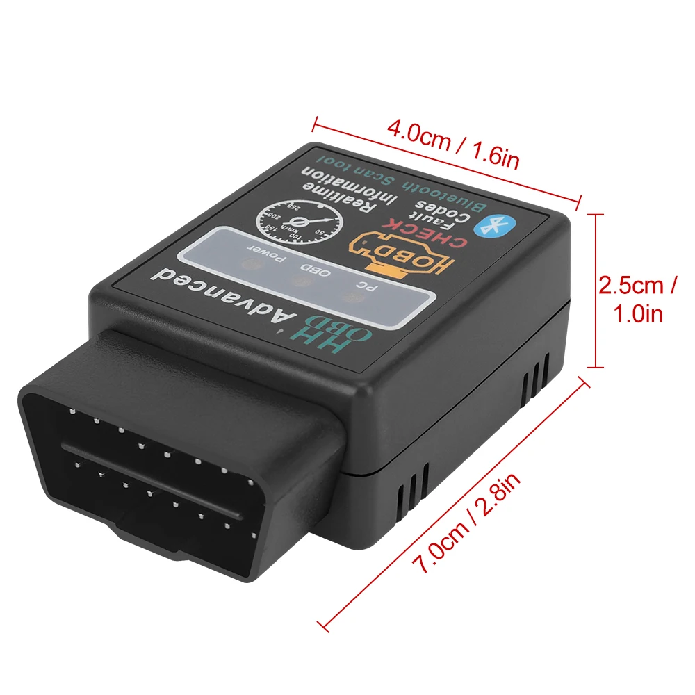 Bluetooth сканер ELM327 V2.1 OBD2 II автомобильный диагностический инструмент для Buick Opel Ford