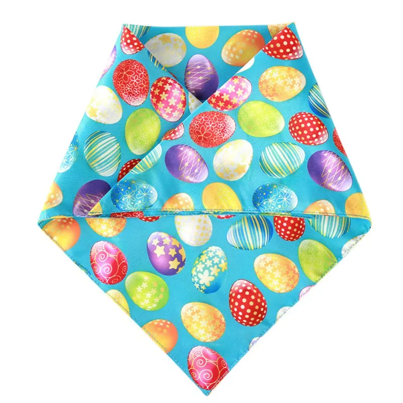 

Pet Triangle Towel for Easter Pet Dog Scarf Adjustable Dog Cat Bow Tie Personalized Dog Bandana Towel Saliva Towel Party
