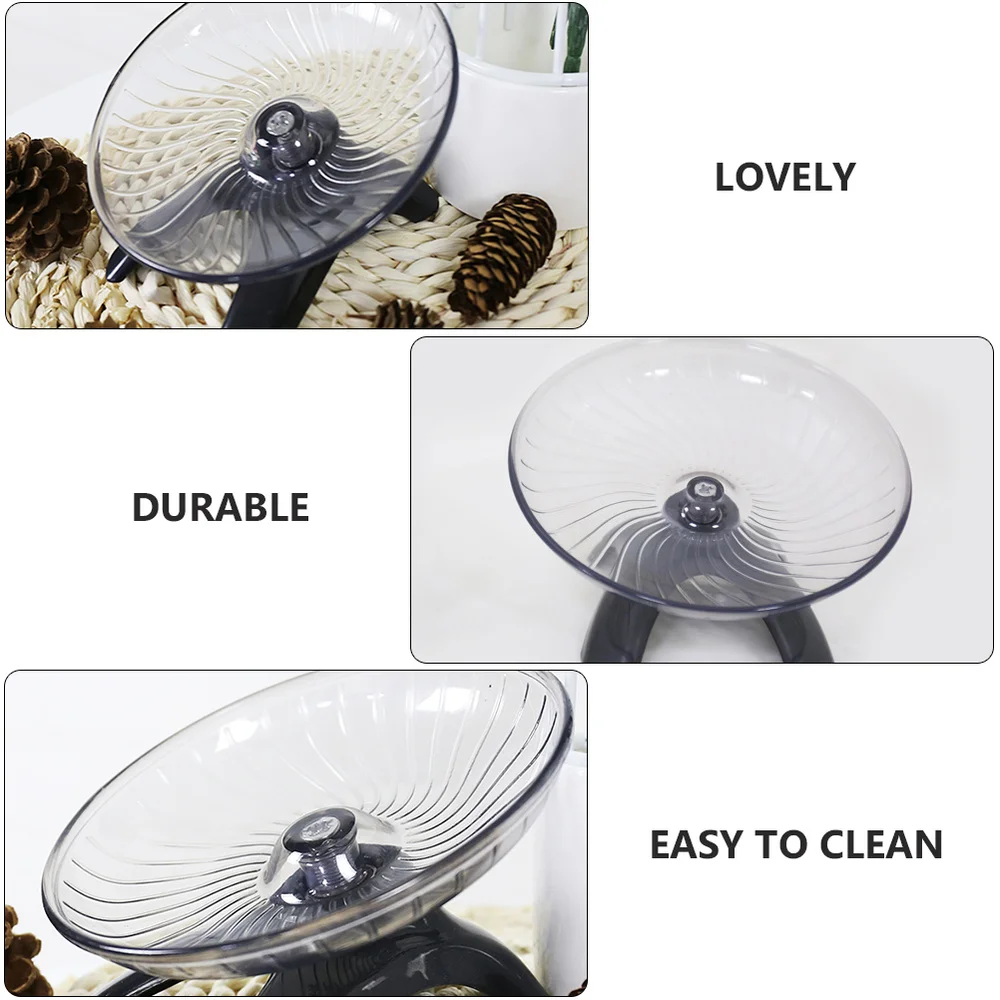 

1Pc Hamster Running Plaything Pet Excercising Noise-free Plaything (Gray)