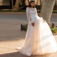 gothic aline tulle wedding dresses gown appliques puffy illusion lacing up sposa vestidos bridal party suit robe de mari%c3%a9e