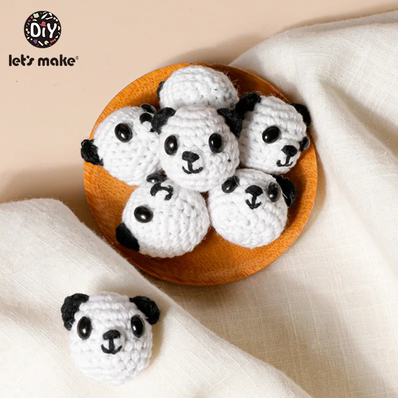 1 шт. детские вязаные бусины кролик панда Грызунок грызунок сделай сам цепочка