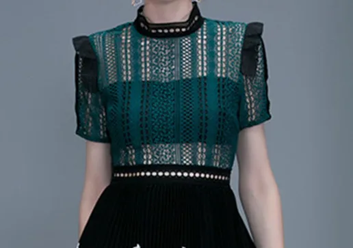 Женское Плиссированное шифоновое платье с коротким рукавом VERHELLEN элегантное