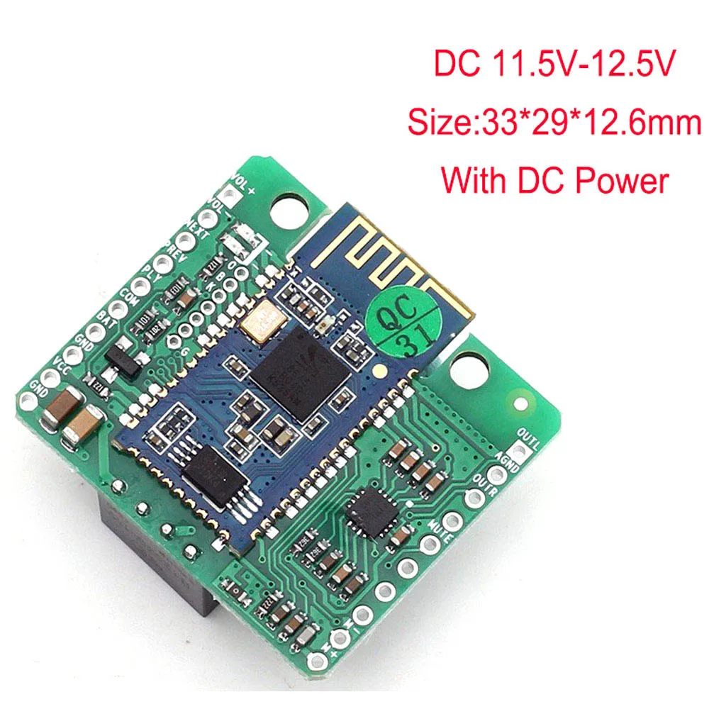 11.5V-12.5V With DC CSR8645 Bluetooth модуль DC 4 В/5 В/12 В изолированный APT-X Lossless музыка Hifi 4,1 приемник плата усилитель для автомобильный динамик - Цвет: 11.5V-12.5V With DC