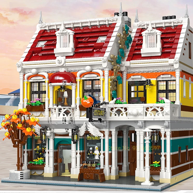 Новинка 89143 года игрушки в виде мороза зимняя деревня рождественский дом