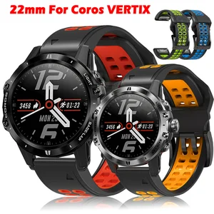 22MM Watchband For Coros VERTIX Silicone Quick Release Watch Easyfit Wrist Strap For Garmin Fenix5 Fenix6 Band Replacement