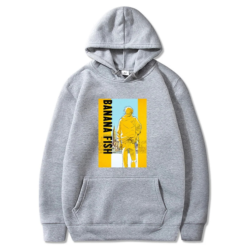 

Banana Fish Fashion Casual Hip-hop Long Sleeve Plus Tops Hooded Sweatshirt