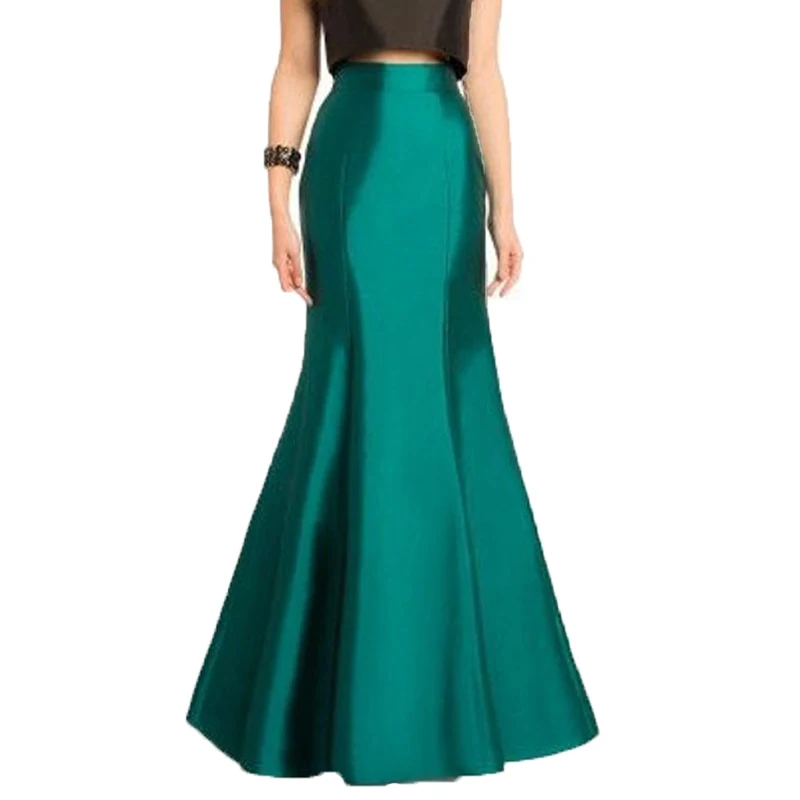 

Elegant Skirts Women Zipper Closure ropa mujer Maxi Mermaid Skirt Lady faldas Long Skirts Custom