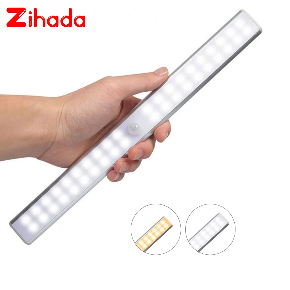 Ик датчик движения светодиодная подсветка под шкаф 10 светодиодов 40 60