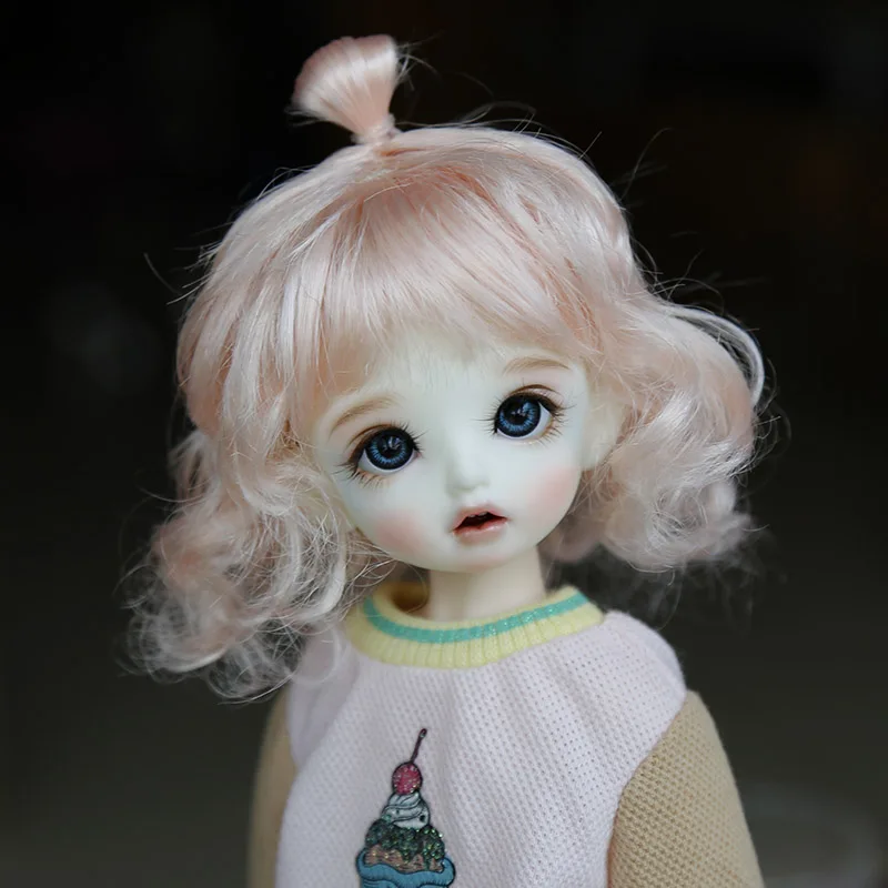 Новый розовый золотой 1/6 парик Bjd 30 см SD DD кукла косички Кукла специальный