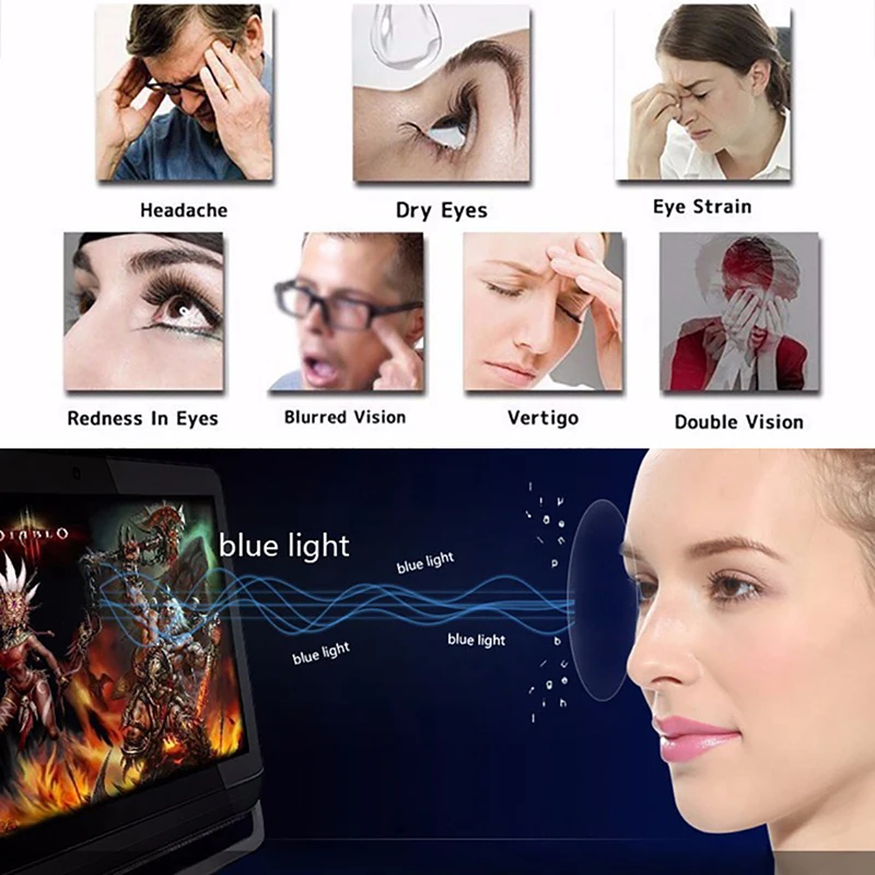 VEGA Eyewear ретро Овальный анти синий светильник очки из розового золота