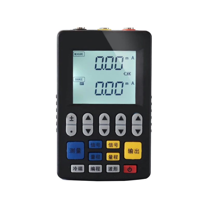 

Analog signal generator handheld 4-20mA output measuring current pressure thermocouple thermal resistance calibrator
