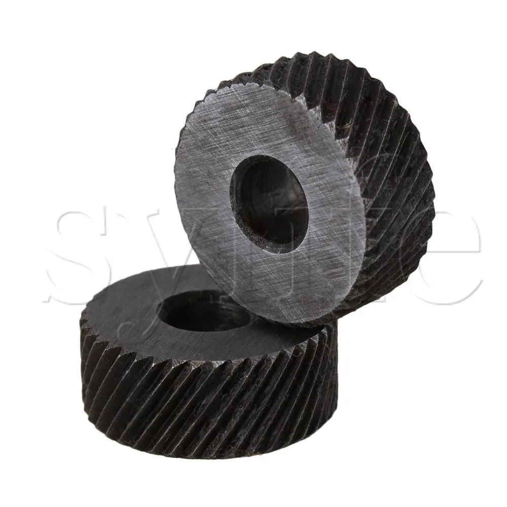 Одна пара 1 2 мм Шаг грубая Диагональ 19 OD Knurling Wheel Roller Tool Steel|steel roller wheels|steel wheelssteel tools