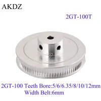 100 teeth 2gt timing pulley bore 66 358101214151619202225mm for gt2 synchronous belt width 610mm 100teeth 100t