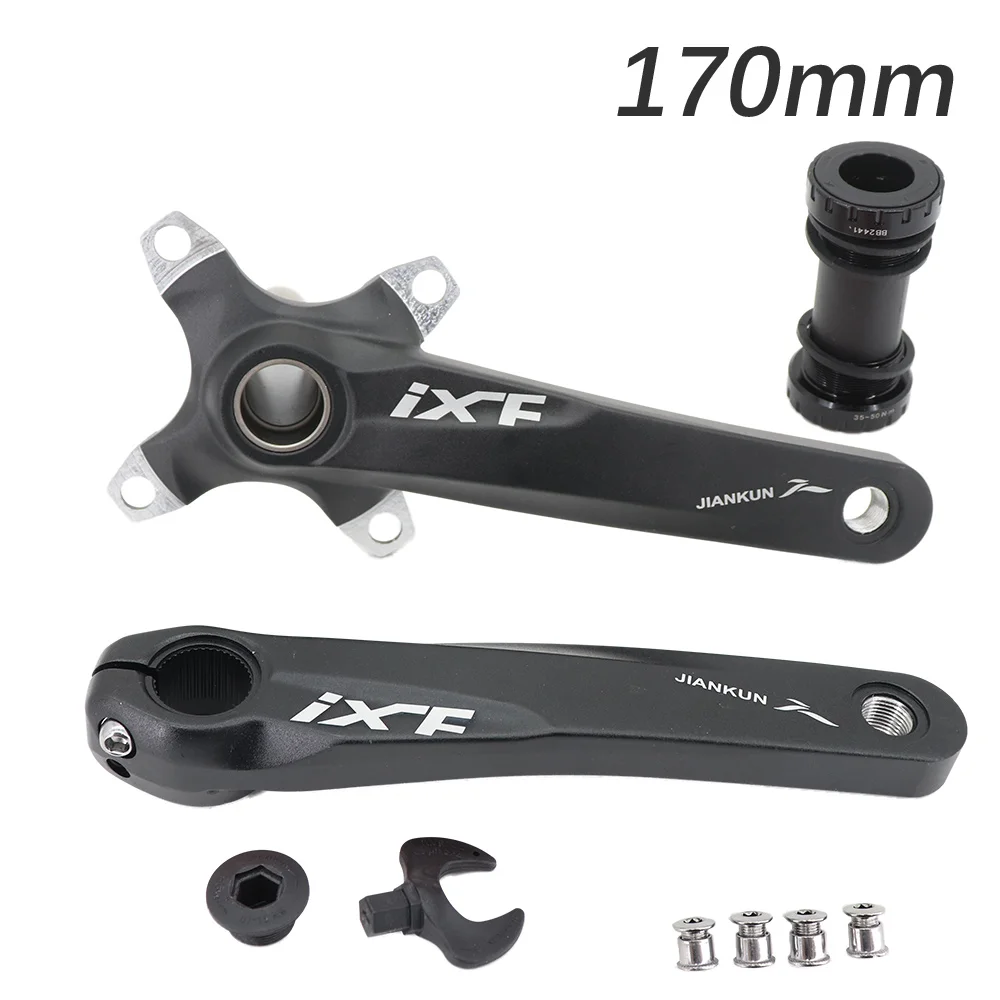 IXF MTB Кривошип 104BCD велосипед 170 175 цепь с улиткой 32t 34t 36t 38 Радужное масло Слик 1 2