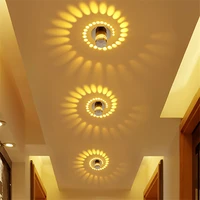 modern led ceiling light 3w rgb wall sconce for art gallery decoration front balcony lamp porch light corridors light fixture