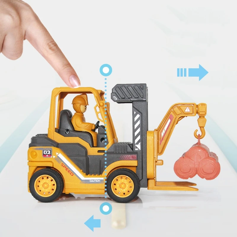 

Baby Educational Car Toys Mini Simulation Diecast Construction Vehicle Model Forklift Crane Children Action Cars Toys Kids Gifts