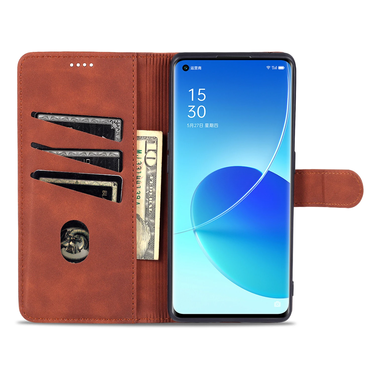 Флип-чехол для OPPO Reno 6 телефон с чипом MediaTek версии 43 дюйма защитный чехол-кобура