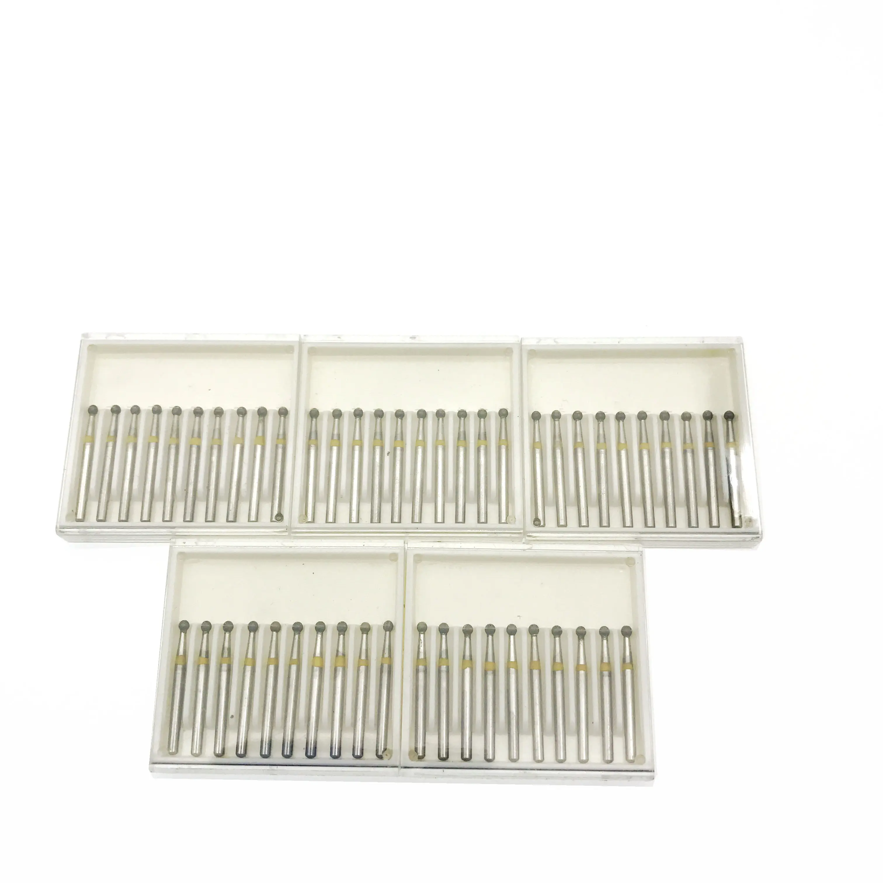 50 шт. стоматологических алмазных боров (зернистость желтый/Экстра тонкий