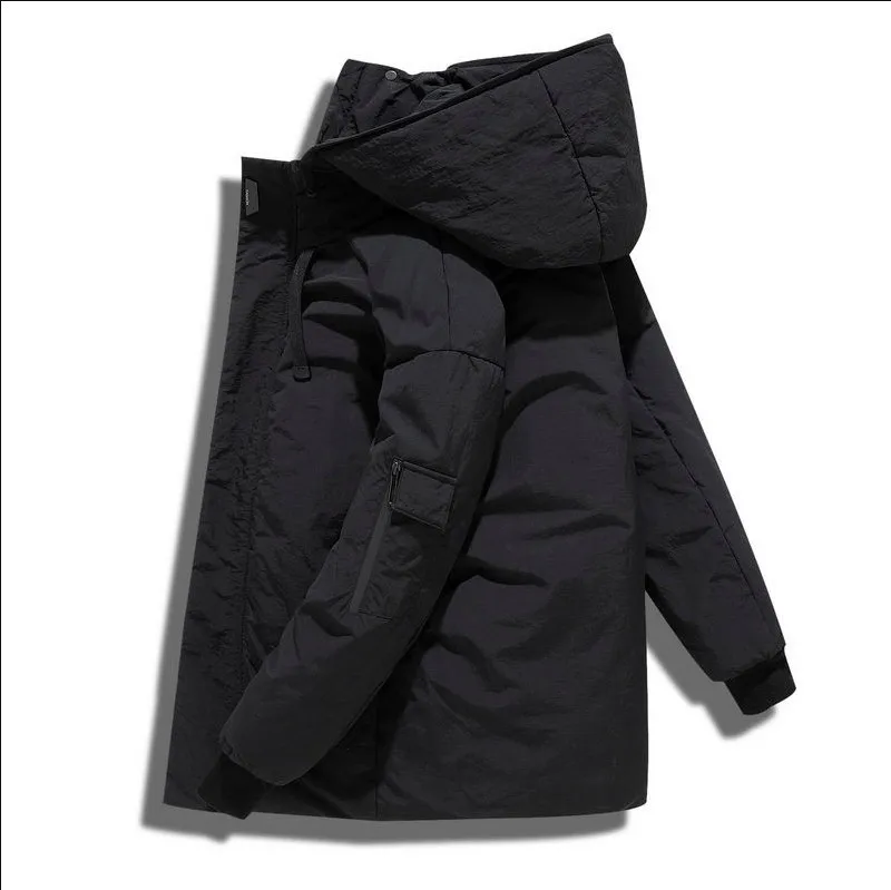 2019 зимний модный пуховик мужской с капюшоном корейский Молодежный Повседневный