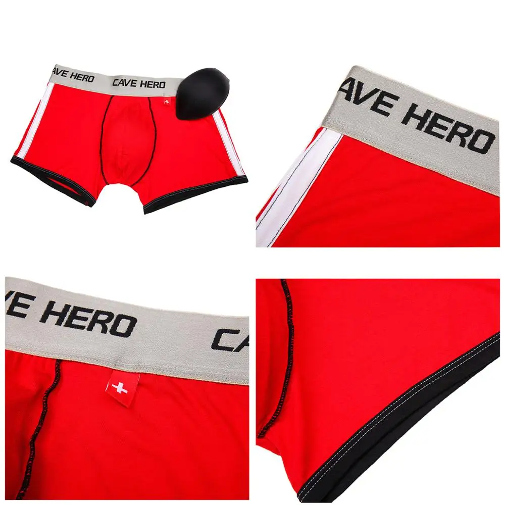Боксеры мужские повседневные бесшовные пикантное нижнее белье шорты со средней