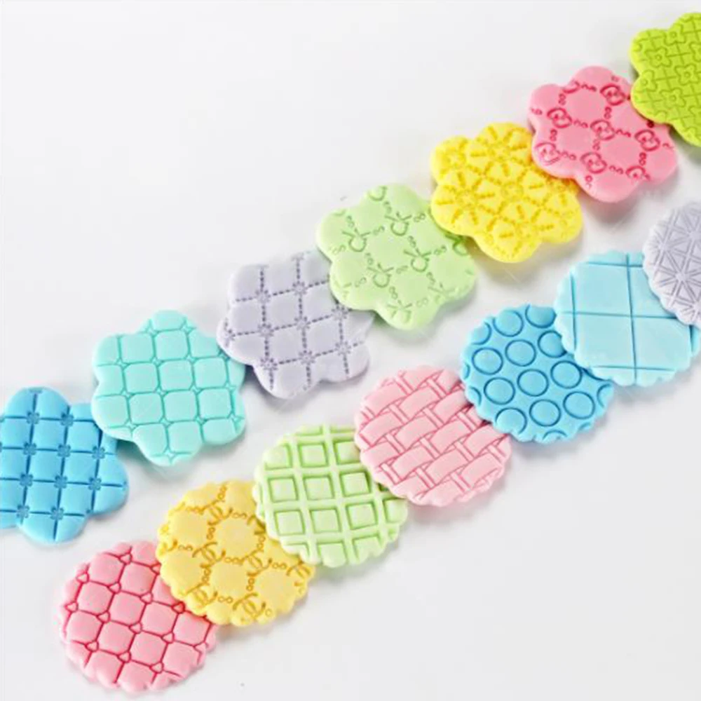 9Pcs/Sets Diamond Sugarpaste Gum Icing Baking Quilt Fondant Cake Raft Equipment Tool Embosser Cutter Mould | Дом и сад