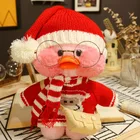 Игрушка-утка Lalafanfan 30 см, маленькие желтые плюшевые игрушки, милые утки, мягкие игрушки, мягкая игрушка, рождественский подарок, шка 2021