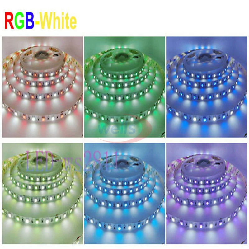 СВЕТОДИОДНАЯ лента SMD 5050 5 м 300 светодиодов RGB RGBW CCT 12 В 24 Неоновая Гибкая