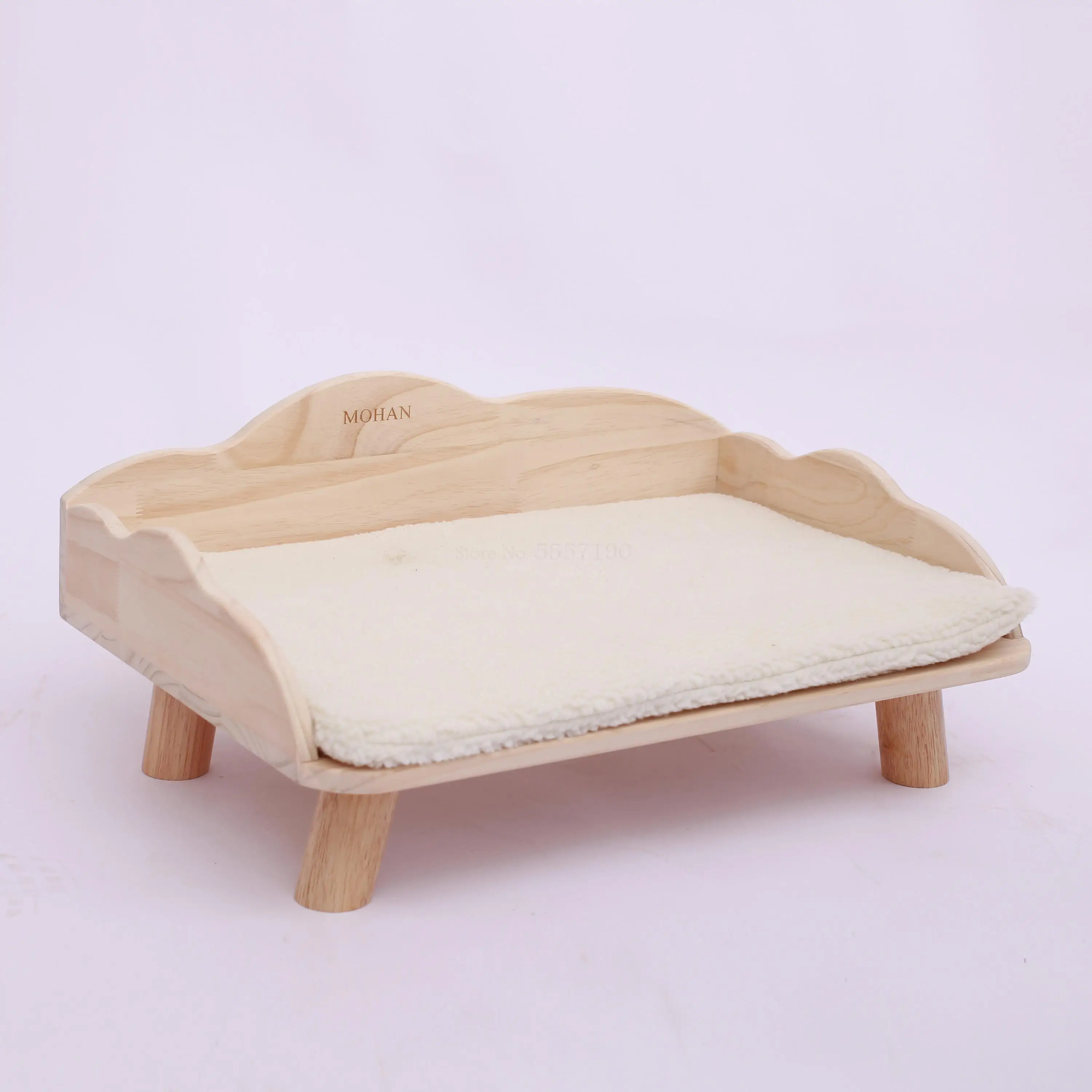 Деревянная кровать для кошек всесезонное универсальное гнездо и собак съемный