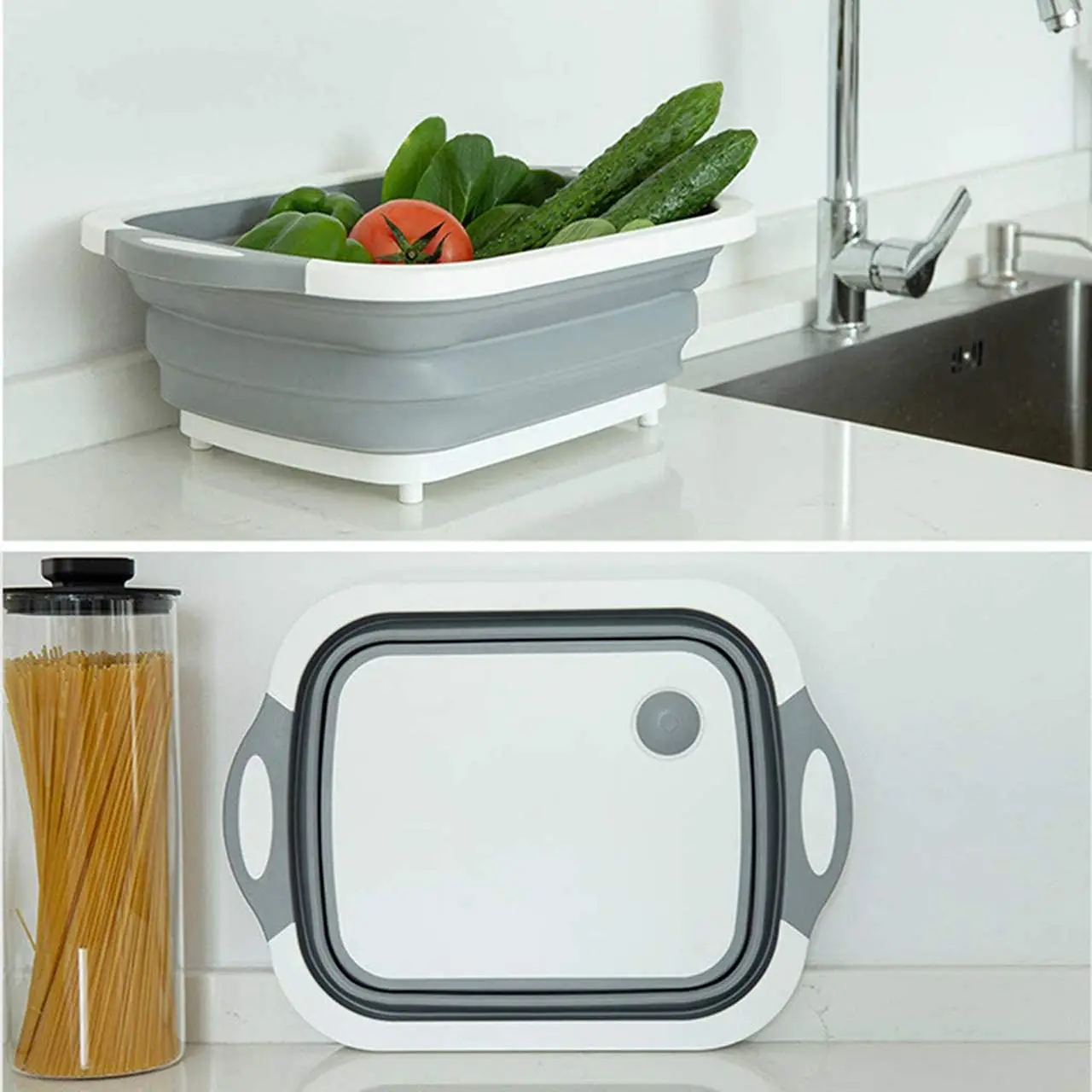 

Household Folding Wash Basin Portable Sink Foot Bucket Washbasin Plastic Foldable Basin Travel Outdoor Camp Basins