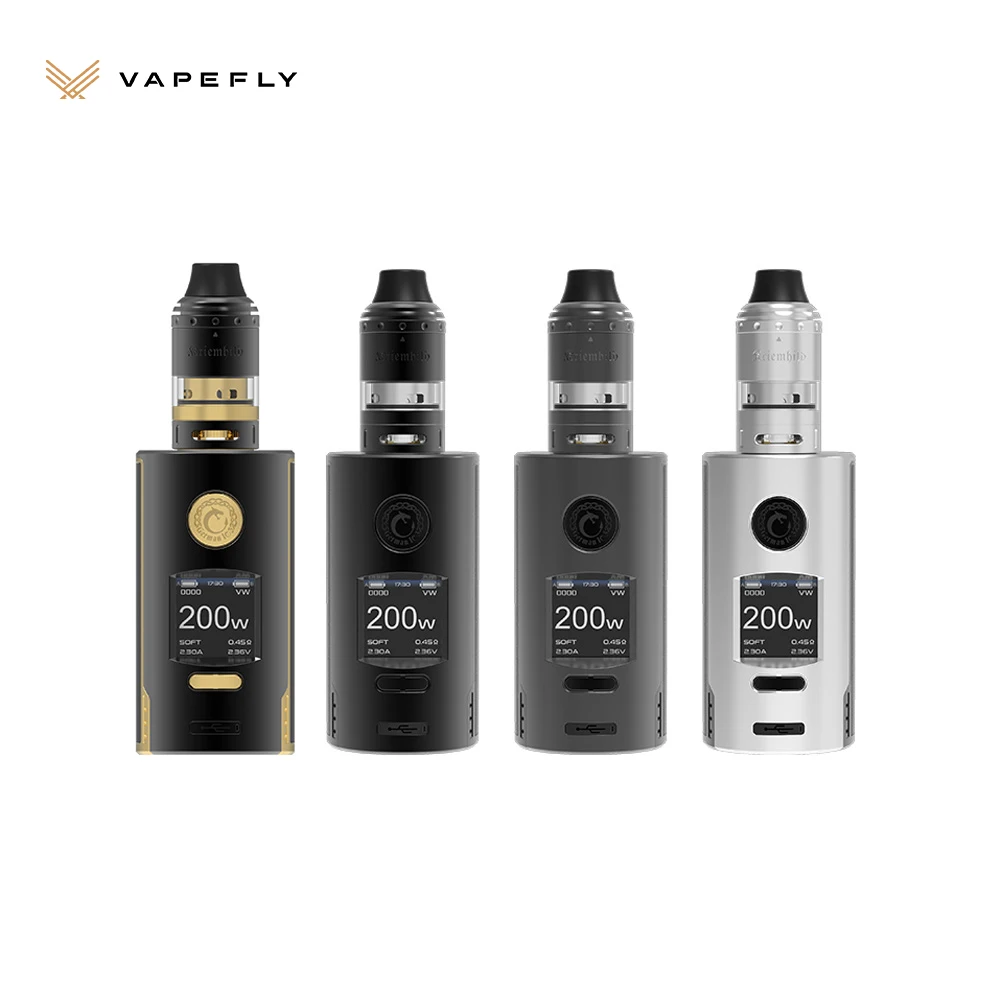 Оригинальный Vapefly Kriemhild 200 Вт комплект с 5 мл Sub Ом бак двойной 18650/20700/21700 батареи