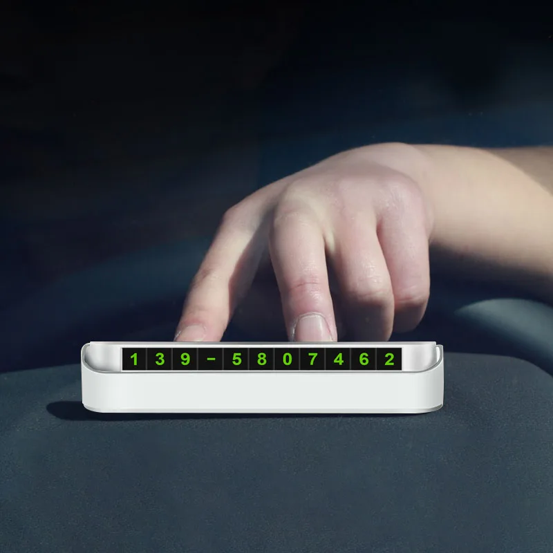 1 шт. Автомобильная Временная парковочная карта флип с номером телефона