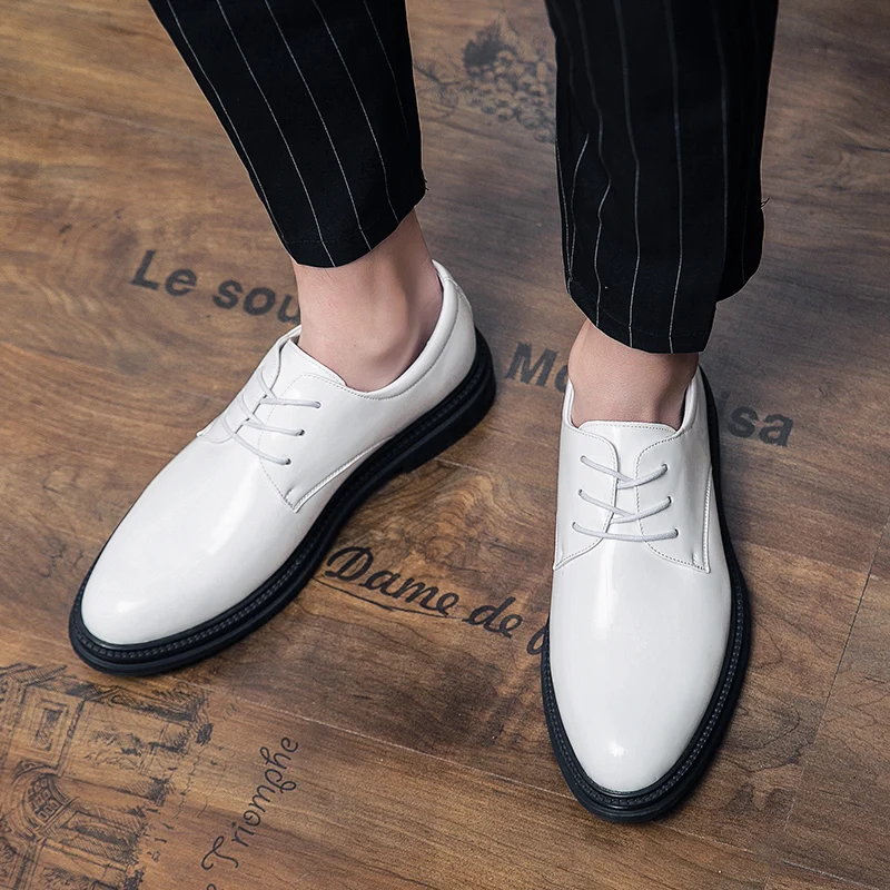 

MAEDEF Men's Classic Italian Style Leather Shoes New Fashion Men Business Dress Shoes Male Casual Shoes Large Size