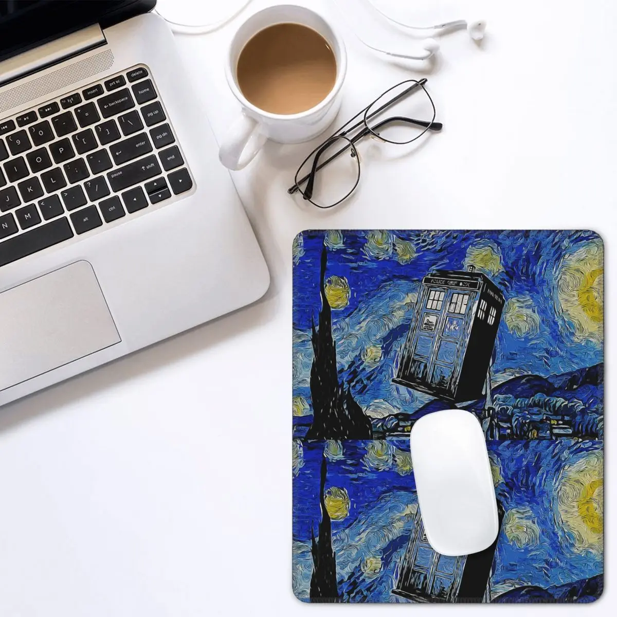 

Van In Time Cool Mouse Pad Quien The Doctor Whovian Doctor Who Antislip Mouse Mats Rubber Office Home Deco Mat