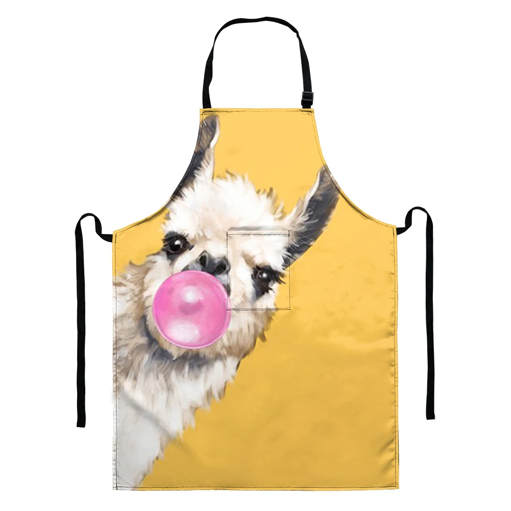 

Funny Animal Pattern Cooking Apron for Men Women Sleeveless Kitchen Apron for Chef Kids Adults Dinner Oil Proof Apron Delantal