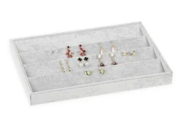 Stud ear box Шкатулка для ювелирных изделий, органайзер для хранения серых сережек, колец, браслетов, ожерелий, брошек, шкатулка, свадебное украшение - Цвет: Stud ear box