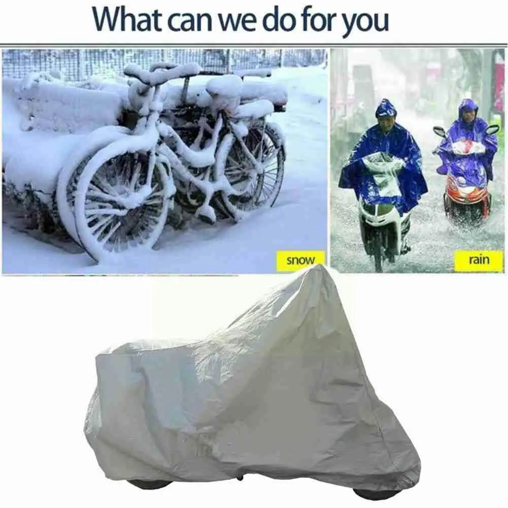 

Motorcycle Outdoor Indoor Protective Cover Waterproof Outdoor Case Protection Proof Scooter Sun Rain&Dust UV Bike H0G0