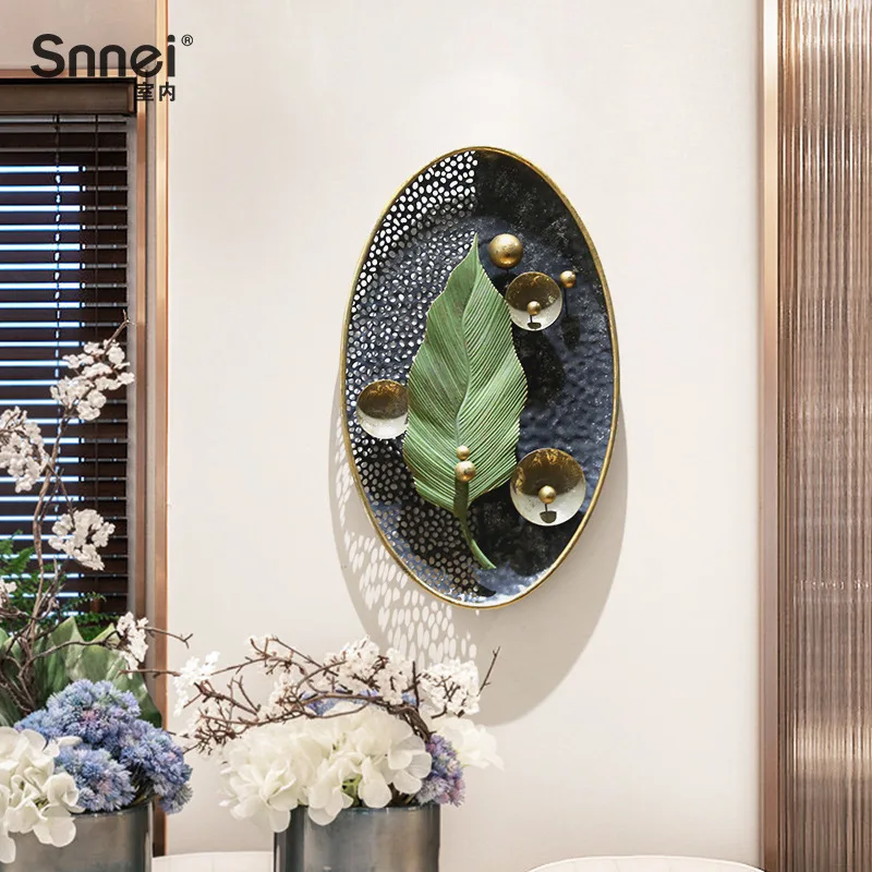 

French Pastoral Room Decoration Porch Corridor Three-dimensional Wrought Iron Wall Decoration Pendant Creative Vertical Version