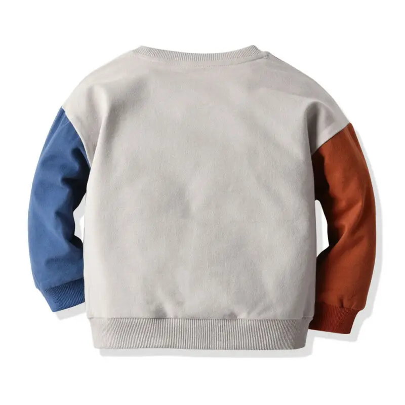 Детский свитер для мальчиков и девочек осенне-зимние теплые топы с мультяшным