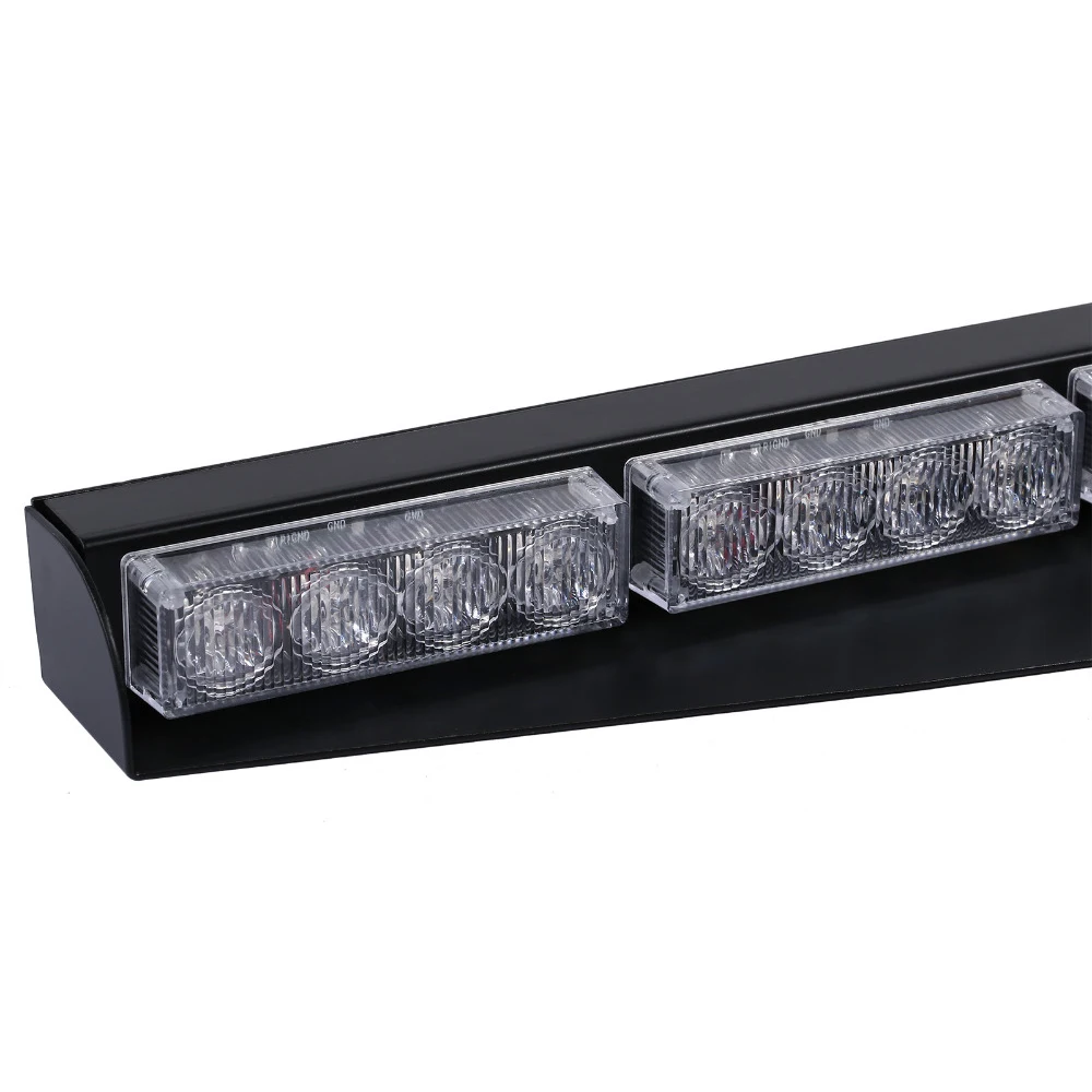 Castaleca Полицейская машина огни 32LED Предупреждение проблесковым маячком 12/24V аварийного предупреждающий туман свет 15 режимов освещения стайлинга автомобилей