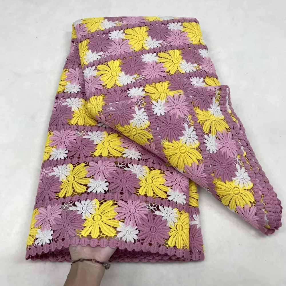 2020 Высококачественная африканская кружевная ткань Нигерийский Африканский