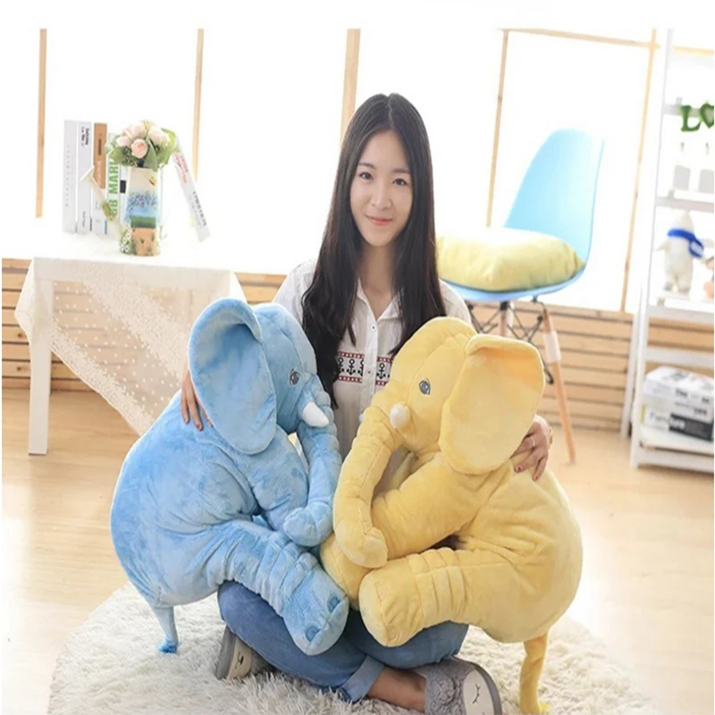 60cm Large Plush Elephant Toy Kids Sleeping Back Cushion stuffed Pillow Doll Baby Gift for A10855 | Дом и сад