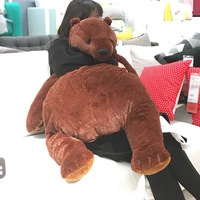 100cm large soft brown bear plush toy doll cute simulation bear pillow childrens home pillow birthday gift christmas gift