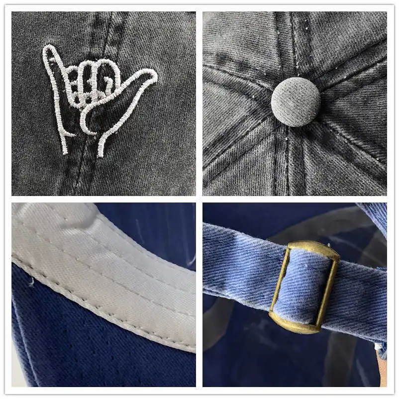 

Simple Outdoor Embroidery Cap Washed Baseball Caps Adjustable Hat 100% Female Cotton Hats