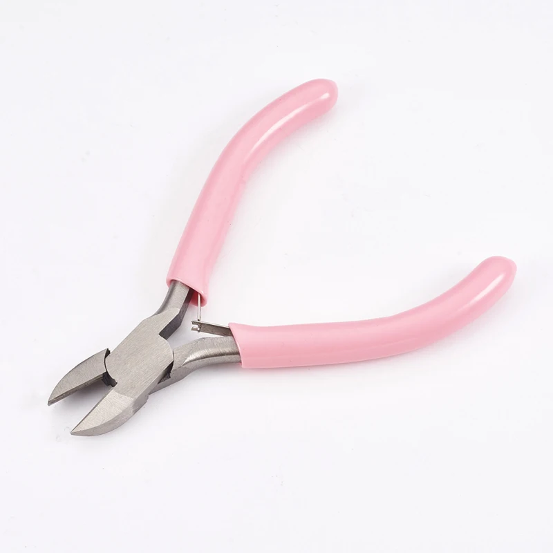 Side Cutting Pliers Мини ювелирный набор Клещи DIY ювелирные инструменты и оборудование для изготовления ювелирных изделий из углеродистой стали DeepPink, 70~ 80x40~ 52x6~ 9mm - Цвет: Side Cutting Pliers
