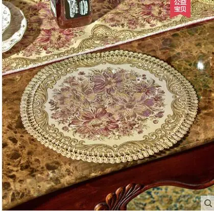 Европейский столовых Настольный коврик Подставка под вазу pad чаша подушка ткани