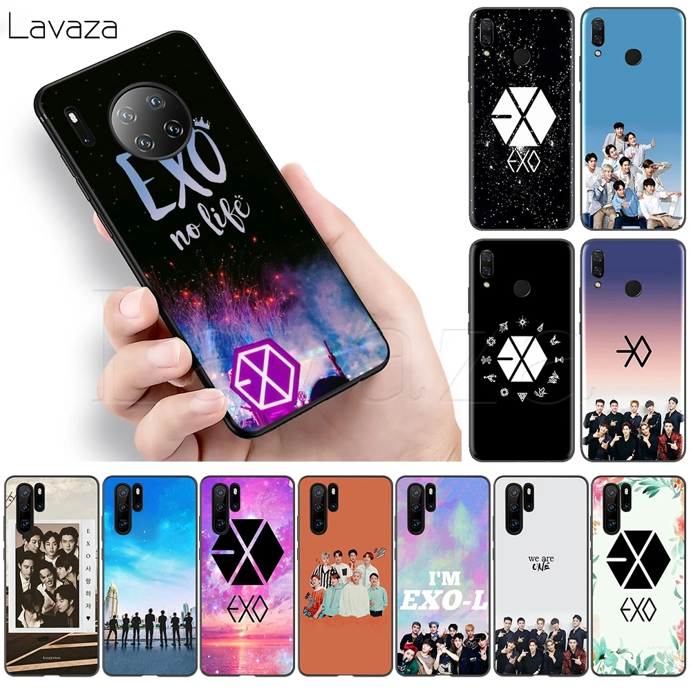 Мягкий чехол Lavaza EXO band k pop kpop для Huawei P9 P10 P20 P30 P Smart Z Y7 Plus Lite Pro Prime Mini 2019|Бамперы| |
