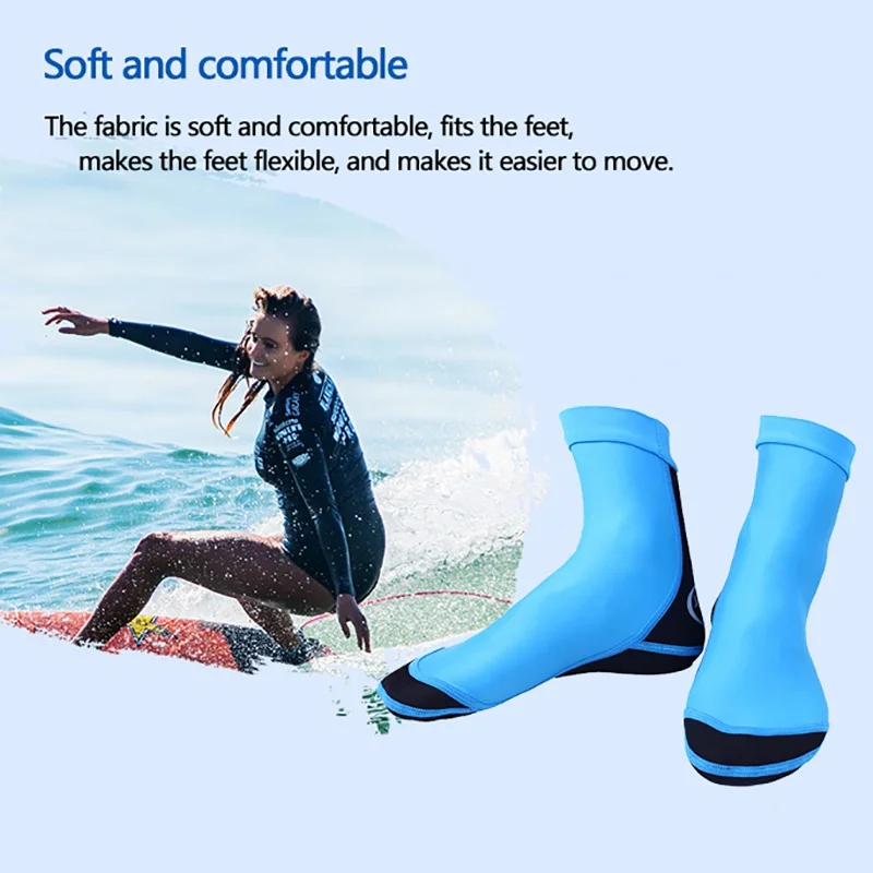 Diving Socks Water Beach Neoprene Nylon 1.5MM With Webbed Feet Snorkeling Shoes New |